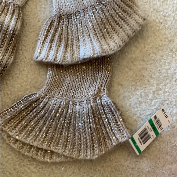 NWT INC Taupe Sequin Ombré Nostalgia Sweater Sz L - Picture 14 of 14